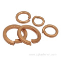 DIN127 Copper/Brass M4 M5 M6 M7 Tin Plated Single Coil Spring Lock Washers